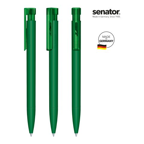 Werbeartikel senator Liberty Bio Druckkugelschreiber – grün – mit Logo bedruckt