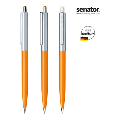 Werbeartikel senator Point Metal Druckkugelschreiber – orange – mit Logo bedruckt