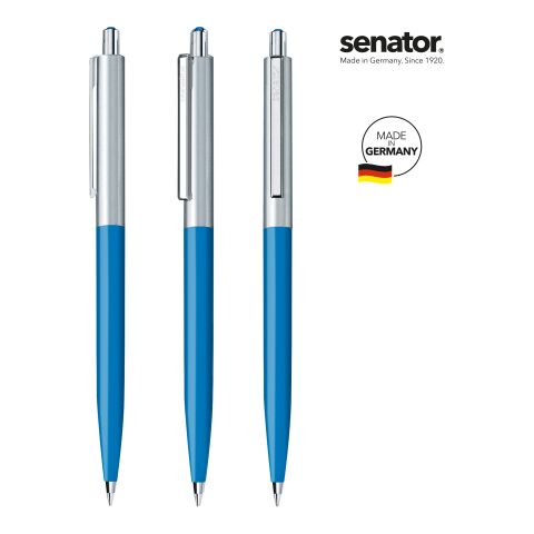 Werbeartikel senator Point Metal Druckkugelschreiber – königsblau – mit Logo bedruckt