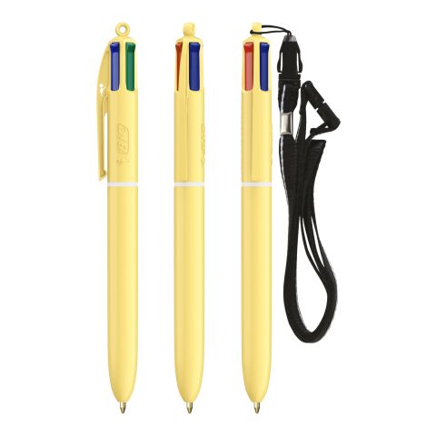 BIC® 4 Colours® Pastel + lanyard