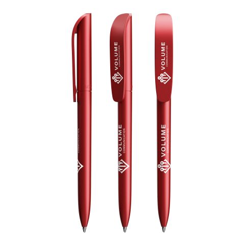 Werbeartikel BIC® Super Clip Glacé – rot – mit Logo bedruckt