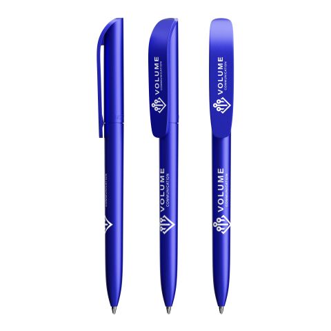 Werbeartikel BIC® Super Clip Glacé – Blaues Glacé – mit Logo bedruckt