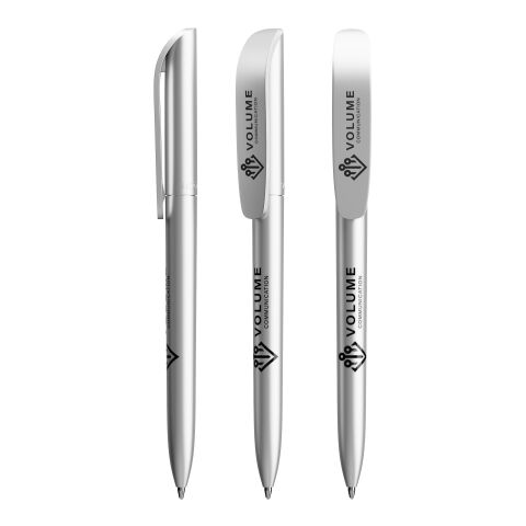 Werbeartikel BIC® Super Clip Glacé – Silber – mit Logo bedruckt