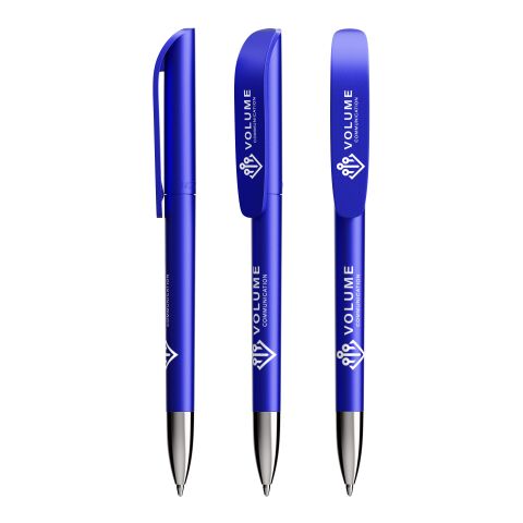 Werbeartikel BIC® Super Clip Glacé Advance – Blaues Glacé – mit Logo bedruckt