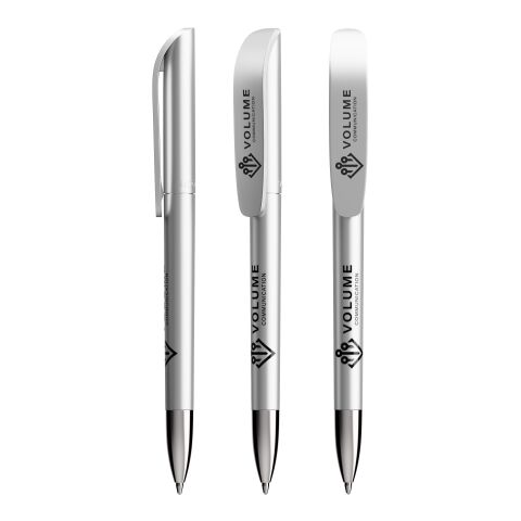 Werbeartikel BIC® Super Clip Glacé Advance – Silber – mit Logo bedruckt