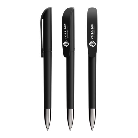 Werbeartikel BIC® Super Clip Soft Advance – schwarz – mit Logo bedruckt