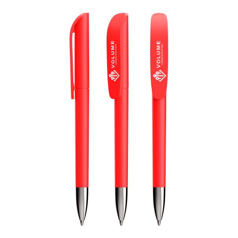 Werbeartikel BIC® Super Clip Soft Advance – rot – mit Logo bedruckt
