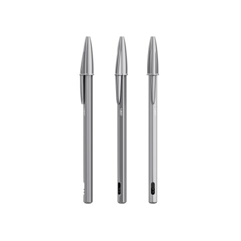 Werbeartikel BIC® Cristal® Re New – blaue Tinte – mit Logo bedruckt
