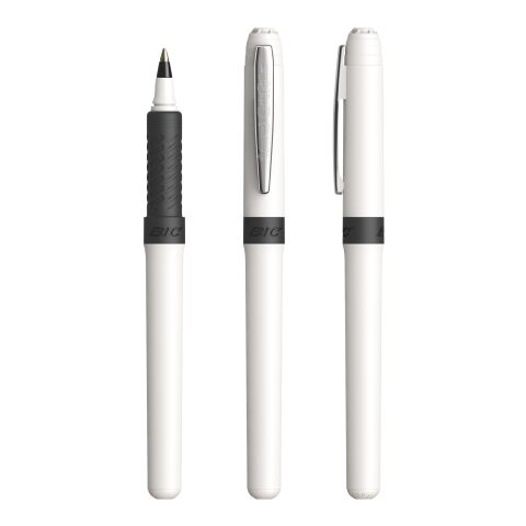 Werbeartikel BIC Grip Roller – Weiss-hellgrau – mit Logo bedruckt