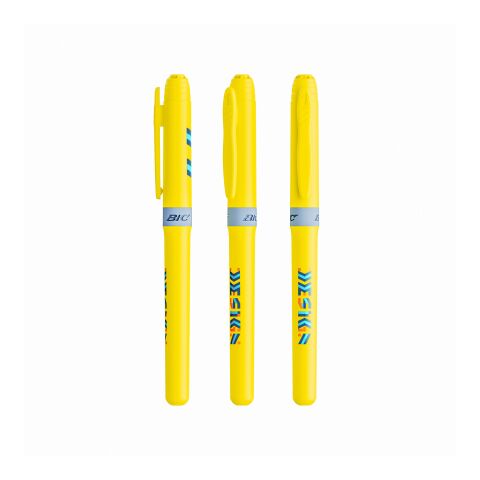 Werbeartikel BIC® Brite Liner® Grip Leuchtmarker – Gelb – mit Logo bedruckt