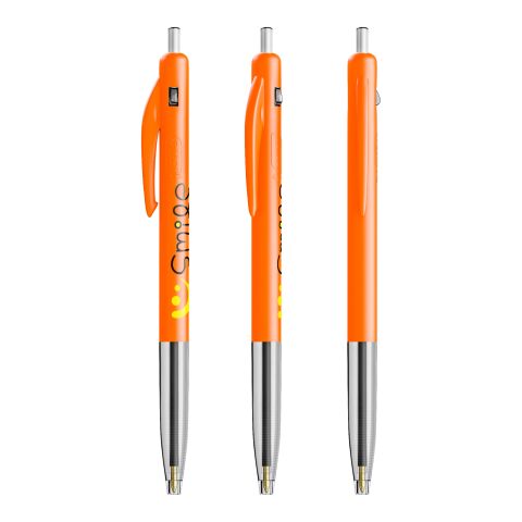 Werbeartikel BIC® M10® Clic Druckkugelschreiber – Orange – mit Logo bedruckt