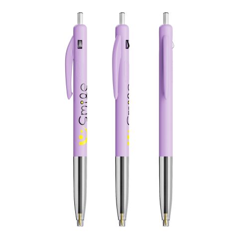 Werbeartikel BIC® M10® Clic Druckkugelschreiber – Pastelllila – mit Logo bedruckt