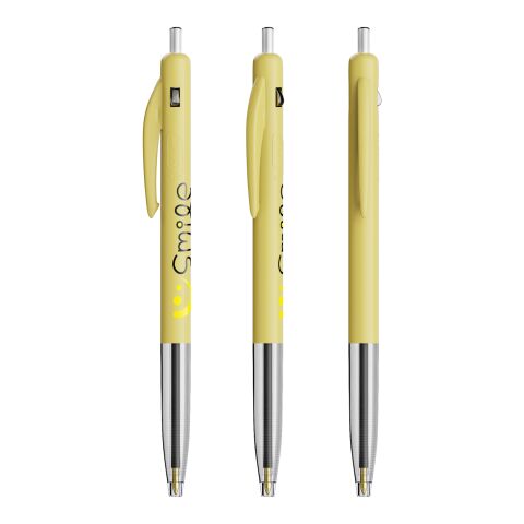 Werbeartikel BIC® M10® Clic Druckkugelschreiber – Gelb – mit Logo bedruckt