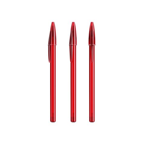 Werbeartikel BIC® Style Kugelschreiber – rot – mit Logo bedruckt