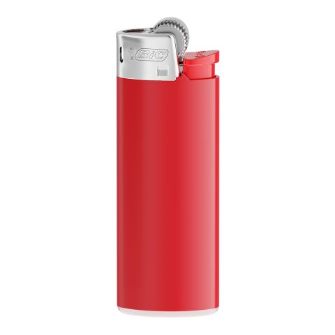 Werbeartikel BIC® J25 Standard Feuerzeug – Rot-Weiss-Rot-hellgrau – mit Logo bedruckt