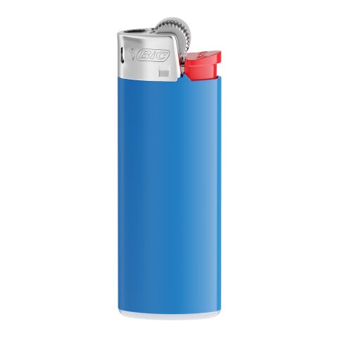 Werbeartikel BIC® J25 Standard Feuerzeug – mittelblau-Weiss-Rot-hellgrau – mit Logo bedruckt