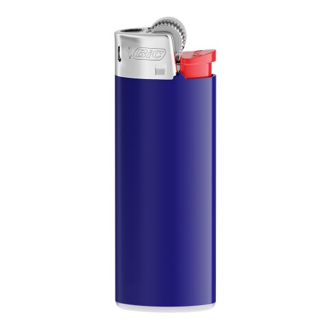 Werbeartikel BIC® J25 Standard Feuerzeug – marineblau-Weiss-Rot-hellgrau – mit Logo bedruckt
