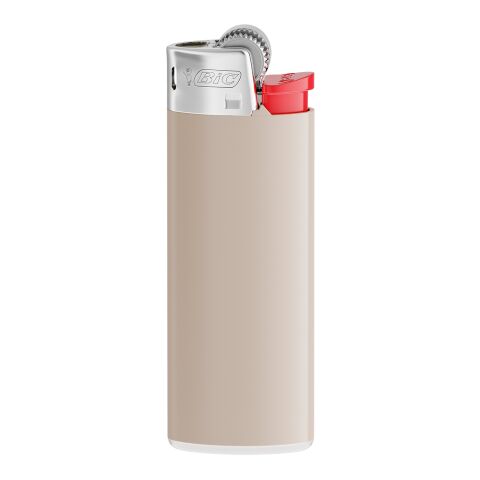 Werbeartikel BIC® J25 Standard Feuerzeug – grau-Weiss-Rot-hellgrau – mit Logo bedruckt