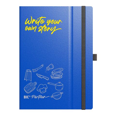 Nachhaltiger Werbeartikel BIC® Partner A5 Hard Cover – Blue Navy Lined Paper – mit Logo bedruckt