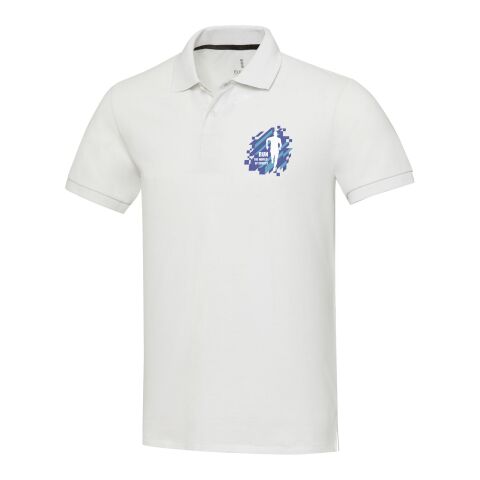 Emerald Polo Unisex aus recyceltem Material Standard | weiss | S | ohne Werbeanbringung | Nicht verfügbar | Nicht verfügbar | Nicht verfügbar