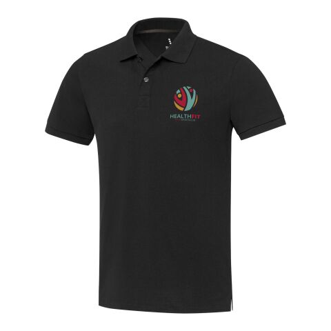 PF Concept Deutschland GmbH 48h Express-Druck Werbeartikel Emerald Polo Unisex aus recyceltem Material – schwarz – 3XL – mit Logo bedruckt