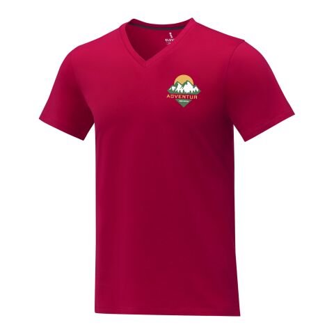 Somoto T-Shirt mit V-Ausschnitt für Herren Standard | rot | S | ohne Werbeanbringung | Nicht verfügbar | Nicht verfügbar | Nicht verfügbar