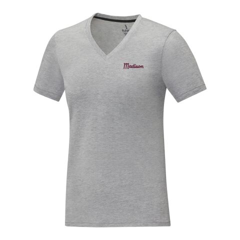 Somoto T-Shirt mit V-Ausschnitt für Damen Standard | heather grau | 2XL | ohne Werbeanbringung | Nicht verfügbar | Nicht verfügbar | Nicht verfügbar