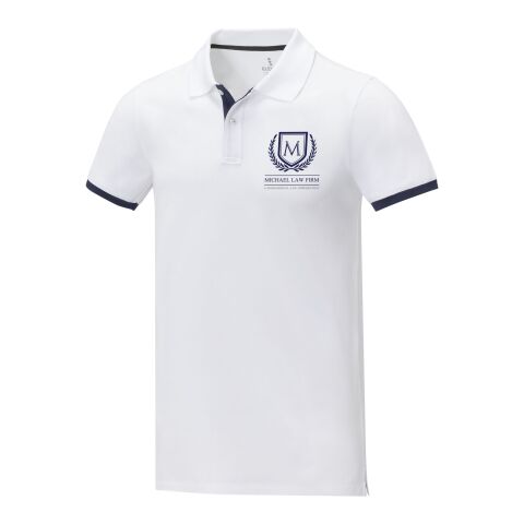 Morgan Polo für Herren, zweifarbig Standard | weiss | XS | ohne Werbeanbringung | Nicht verfügbar | Nicht verfügbar | Nicht verfügbar