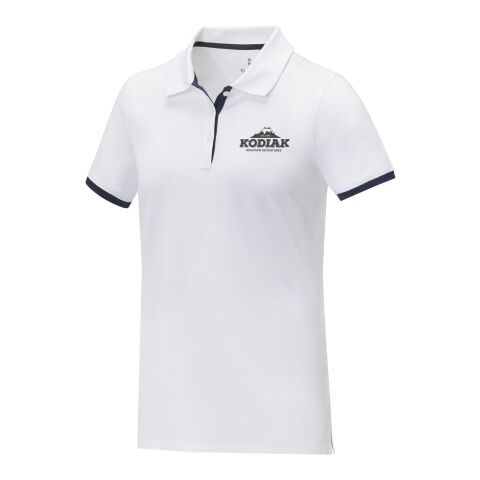 Morgan Polo für Damen, zweifarbig Standard | weiss | XL | ohne Werbeanbringung | Nicht verfügbar | Nicht verfügbar | Nicht verfügbar