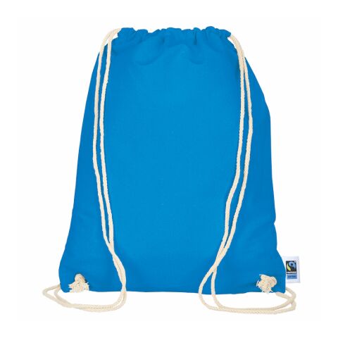 Turnbeutel 38x46 cm aus Fairtrade-Baumwolle hellblau | ohne Werbeanbringung | ohne Werbeanbringung