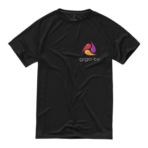 Nachhaltiger Werbeartikel Niagara T Shirt – Schwarz – XXL – mit Logo bedruckt