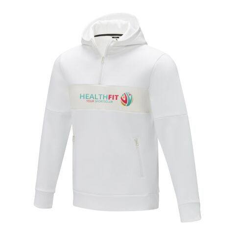 Sayan Kapuzenpullover mit halbem Reißverschluss für Herren Standard | weiss | M | ohne Werbeanbringung | Nicht verfügbar | Nicht verfügbar | Nicht verfügbar