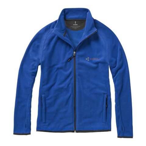 Werbeartikel Brossard Fleecejacke – blau – L – mit Logo bedruckt
