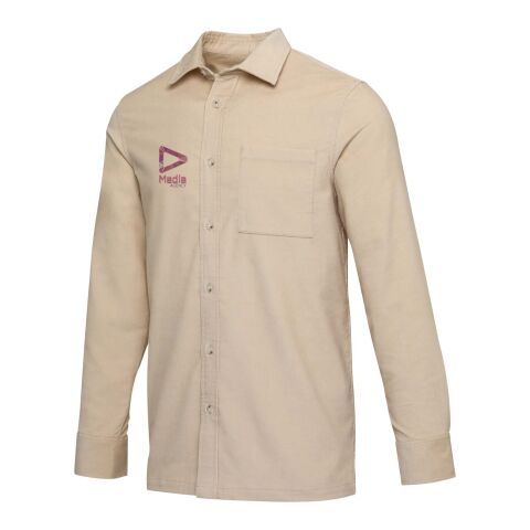 Alum Hemd aus Cord Unisex  Oatmeal | 2XS | ohne Werbeanbringung | Nicht verfügbar | Nicht verfügbar