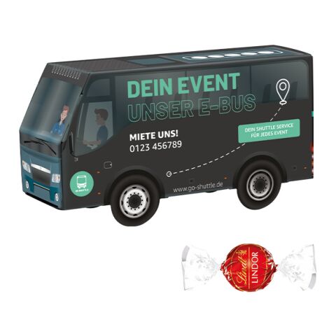 3D-Präsent Bus ohne Werbeanbringung | Lindt LINDOR Milchkugeln