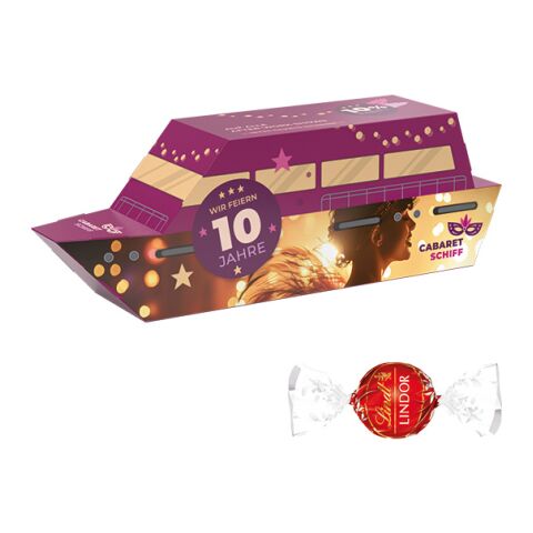 3D-Präsent Schiff ohne Werbeanbringung | Lindt LINDOR Milchkugeln