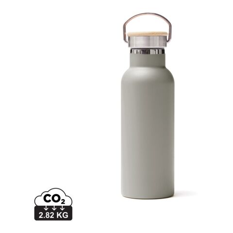 Werbeartikel VINGA Miles Thermosflasche 500 ml – grau – mit Logo bedruckt