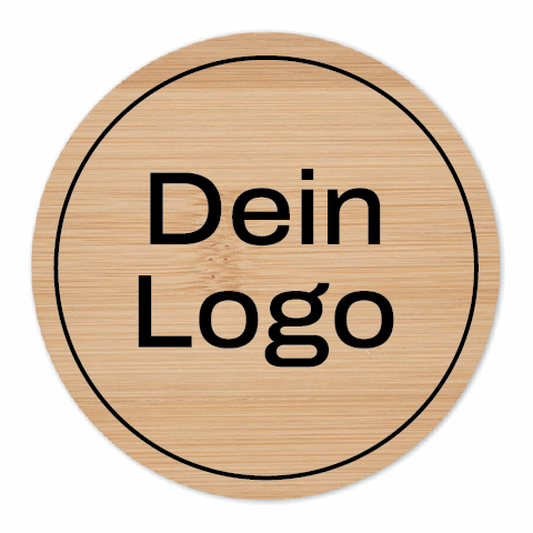 Runder Untersetzer Bambus