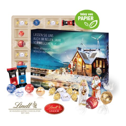 Adventskalender Lindt &quot;Premium Selection&quot; bunt | 4C Digital-/Offsetdruck