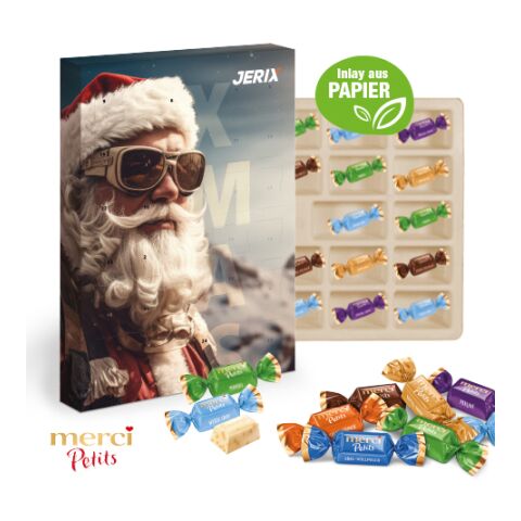 Adventskalender Mit Merci Petits bunt | 4C Digital-/Offsetdruck