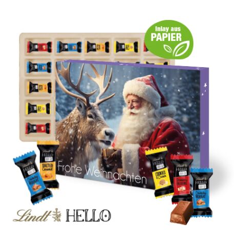 Wand-Adventskalender Lindt Hello bunt | 4C Digital-/Offsetdruck