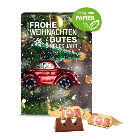 Adventskalender mit TOBLERONE Milch, Inlay aus Papier