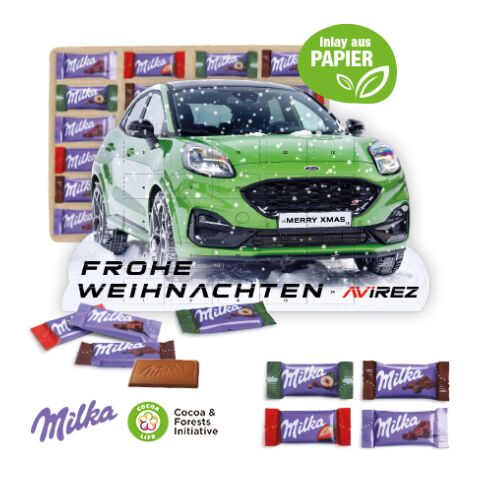 Adventskalender &quot;Individuelle Kalenderform&quot; Mit Milka Schokolade bunt | 4C Digital-/Offsetdruck