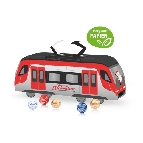 3D Adventskalender "Bahn" mit Lindt Schokolade mit Papier-Inlay