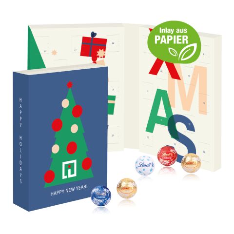 Lindt Adventskalender zum Aufklappen, Inlay aus Papier
