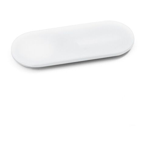 Werbeartikel HIDE. Webcam-Schutz aus 100 % recyceltes ABS – Weiss – mit Logo bedruckt