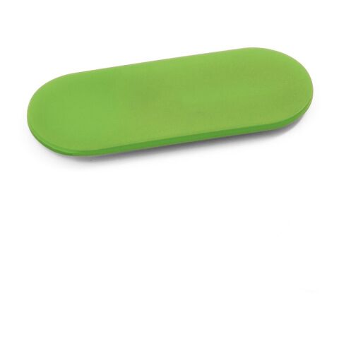 Werbeartikel HIDE. Webcam-Schutz aus 100 % recyceltes ABS – Hellgrün – mit Logo bedruckt