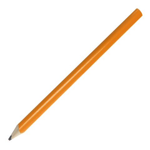 Werbeartikel Zimmermannsbleistift, 24 cm – orange – mit Logo bedruckt