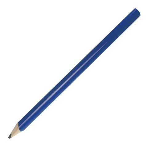 Werbeartikel Zimmermannsbleistift, 24 cm – marineblau – mit Logo bedruckt