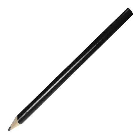 Werbeartikel Zimmermannsbleistift, 24 cm – schwarz – mit Logo bedruckt